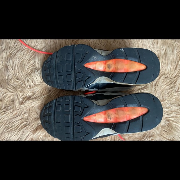 Nike air max 95 withe/ hot lava/black/granite - Picture 6 of 10